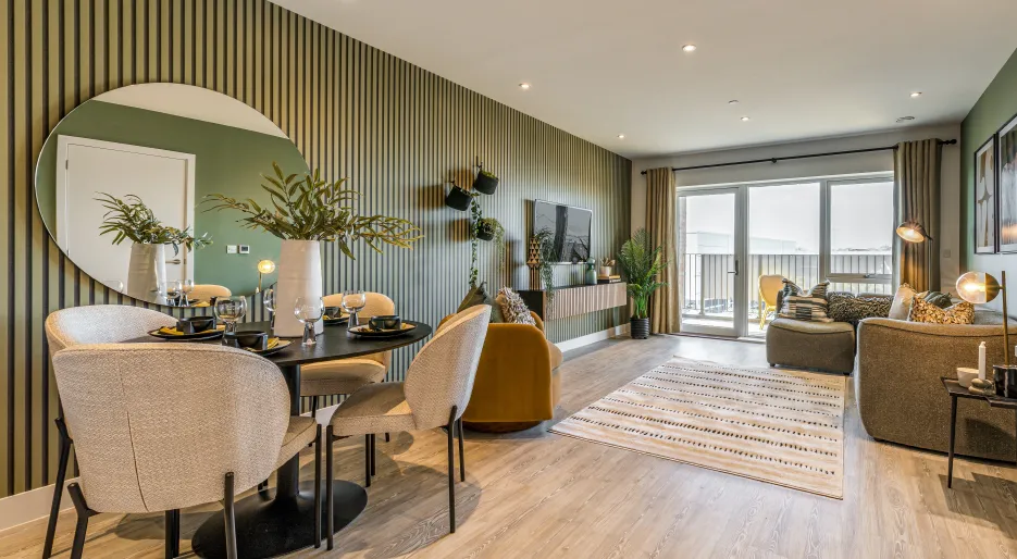 Dagenham Green - 2-bed 2-bath living room 