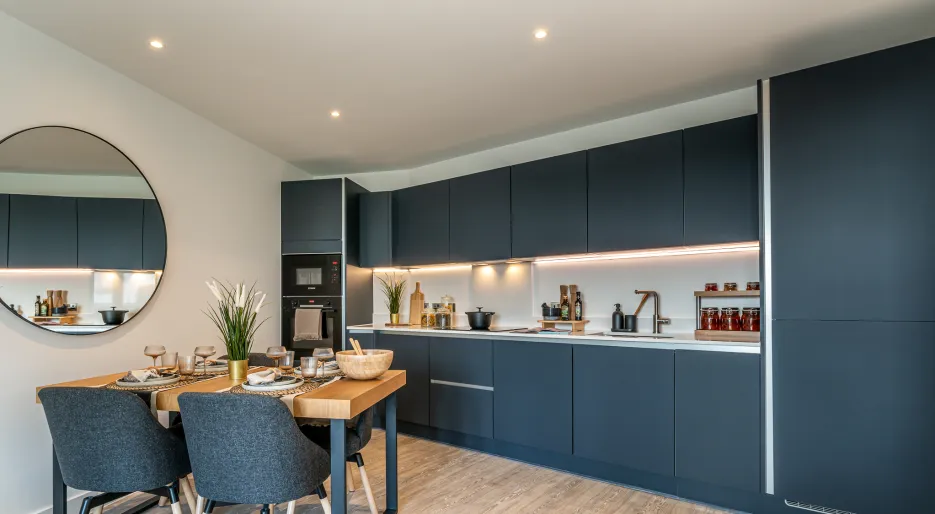 Lampton Parkside - Apartment F1.89 - 2-bedroom 2-bathroom - kitchen/living/dining 