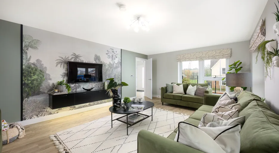 Hollymead Square, Living Room 