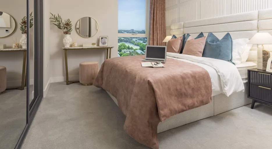 Nexus - Sales Suite Show Apartment - Principal bedroom 