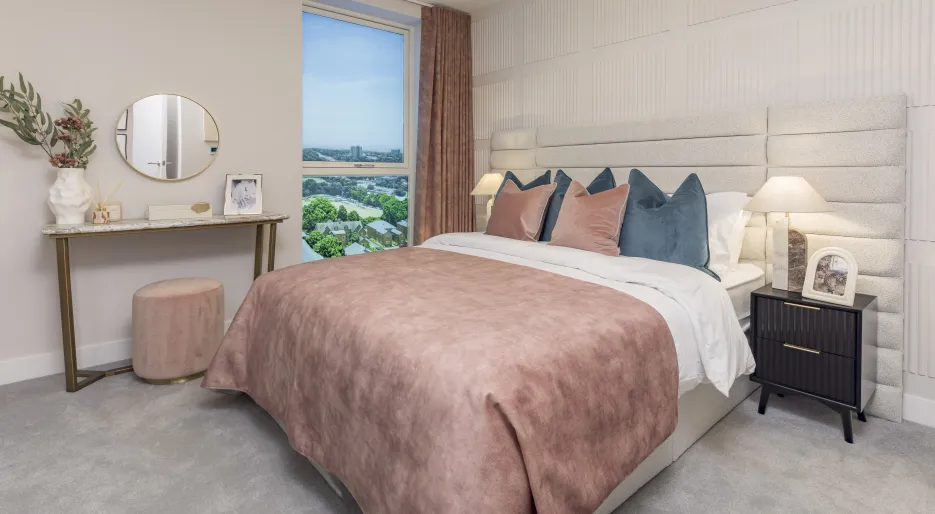 Nexus - Sales Suite Show Apartment - Principal bedroom 