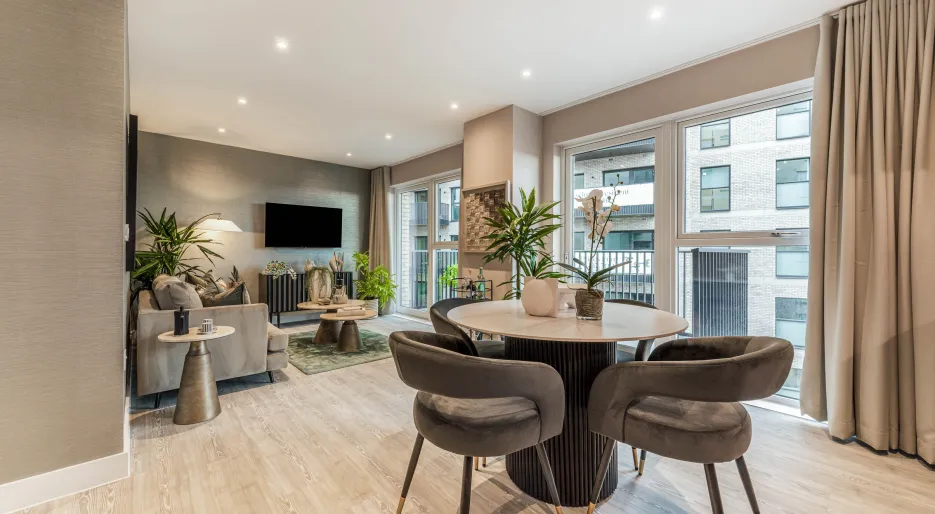 KBR, Open plan living / dining / kitchen area 