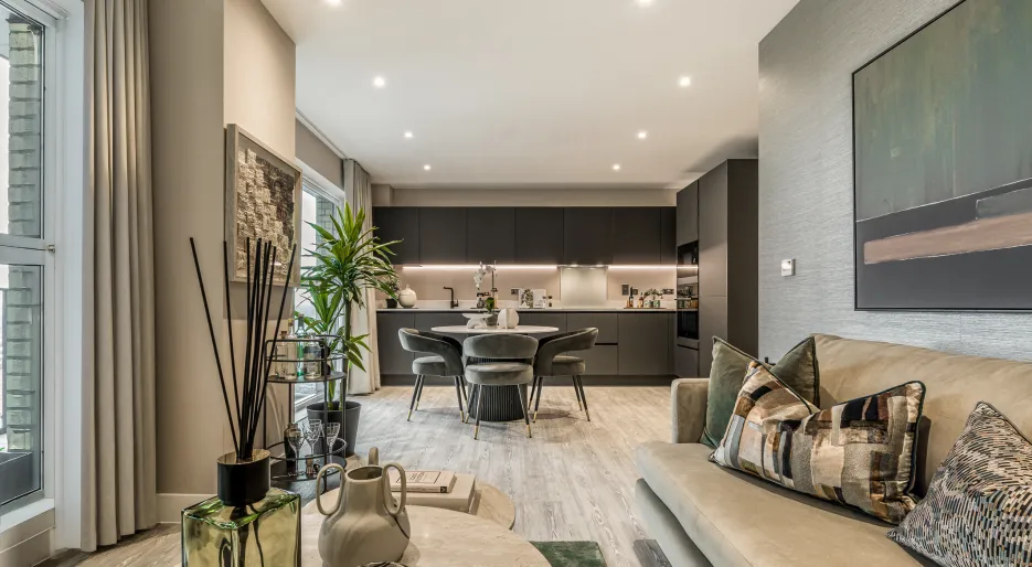 Kew Bridge Rise, Living/Dining area