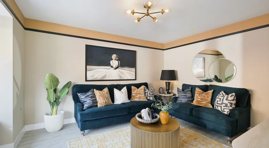 Elmstead, The Langstone Show Home_Living Room