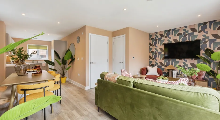 Living/Dining - No.62 Show Home at The Gables