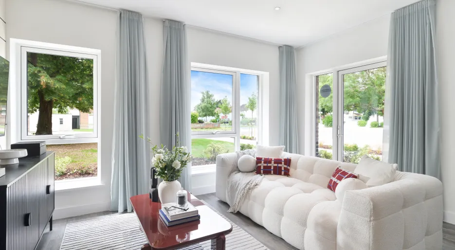 City Reach - Plot 6, 2 bedroom show apartment, Living area