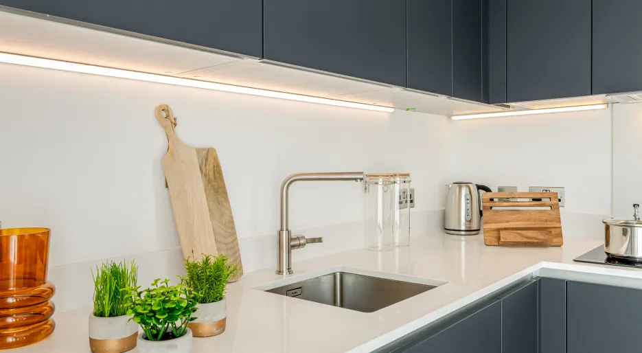 on Parkside, 1bed 1bath showhome , Kitchen shot