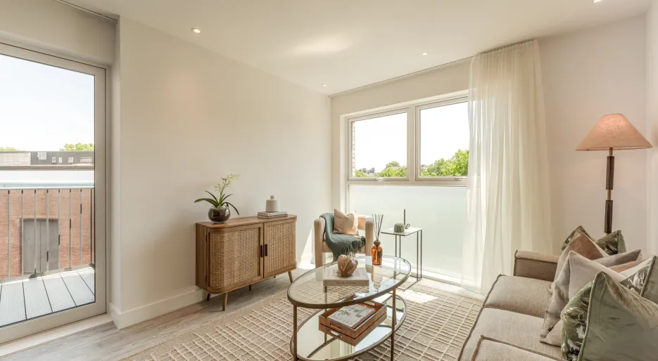 Kew Bridge Rise, Apartment 105, Wren House, 2-Bedroom, Living Room
