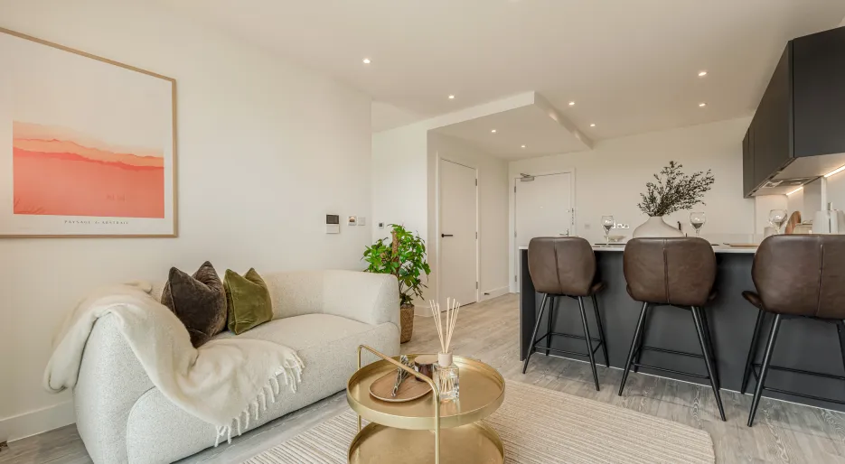 Kew Bridge Rise, Apartment 98, Studio, Living Room & Kitchen