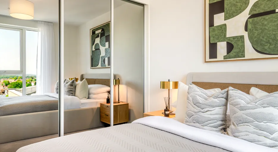 Lampton Parkside, 1 bed 1 bath, bedroom close up