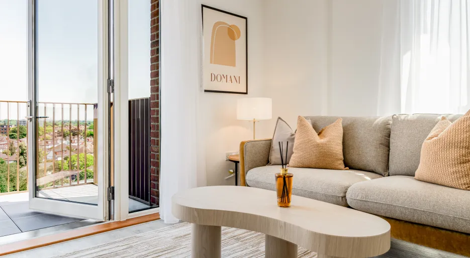 Lampton Parkside, 1 bed 1 bath, living area