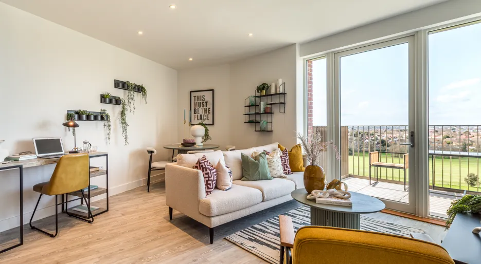Lampton Parkside, 2 bedroom 2 bathroom, living area