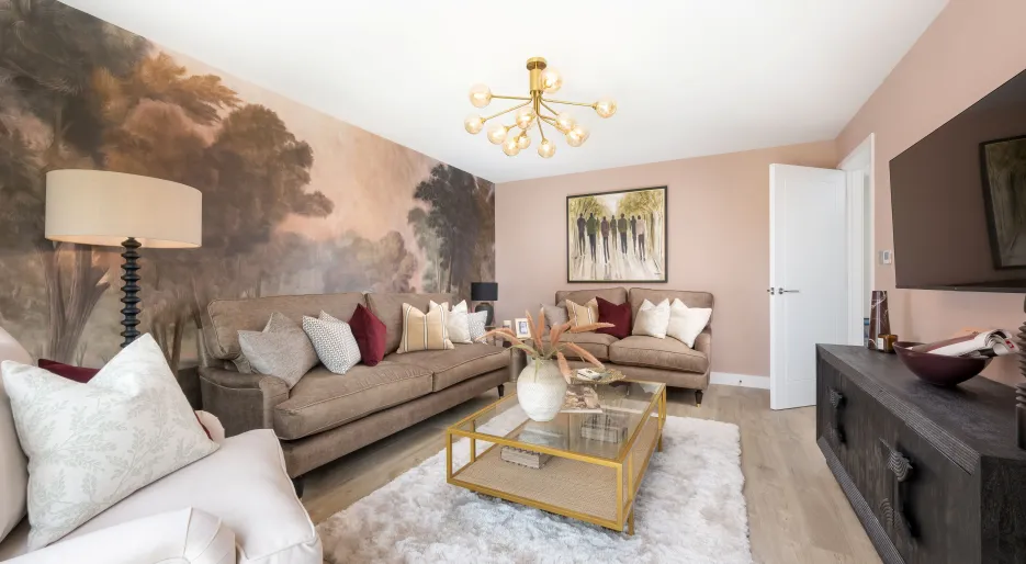 5 bedroom show home, living room