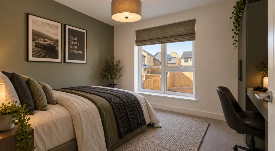 Hollymead Square - The Aubrey, Number 78 - Bedroom 3
