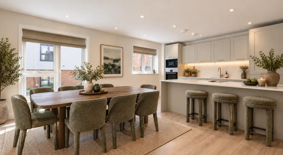 Hollymead Square - The Aubrey, Number 78 - Kitchen Dining