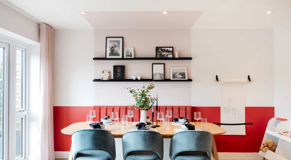 Farehurst Park, Three bedroom showhome, dining room