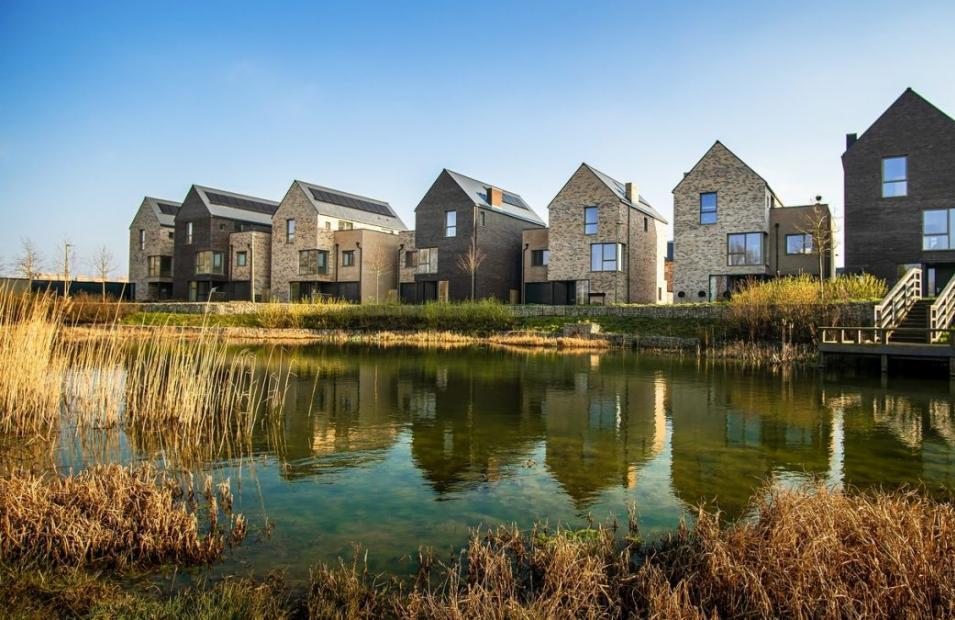 houses upon a riverside