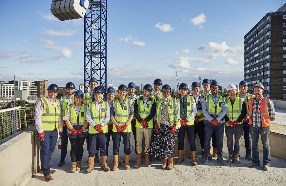 Agar Grove topping out