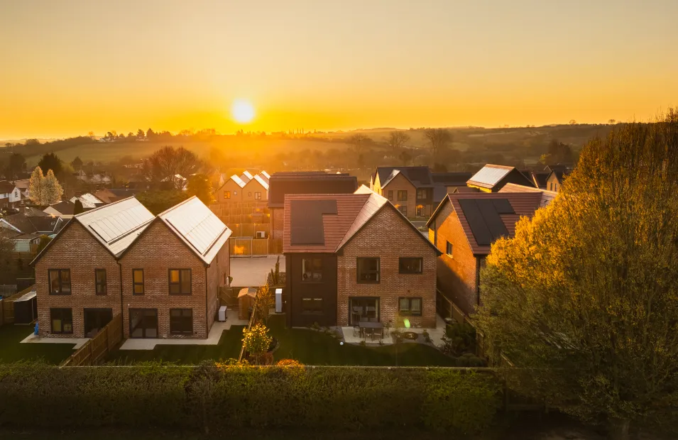 Hollymead Square Sunset
