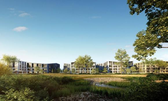CGI of Buildings A, B & C at Rubicon