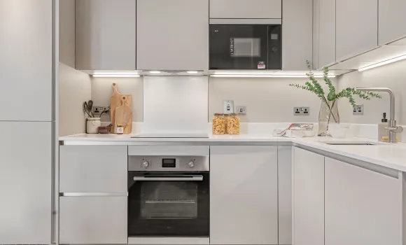 Canalside Quarter, number 197, 3 bed apartment, Kitchen.