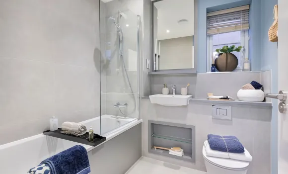 The Farmhouse, Audley Green - Bathroom