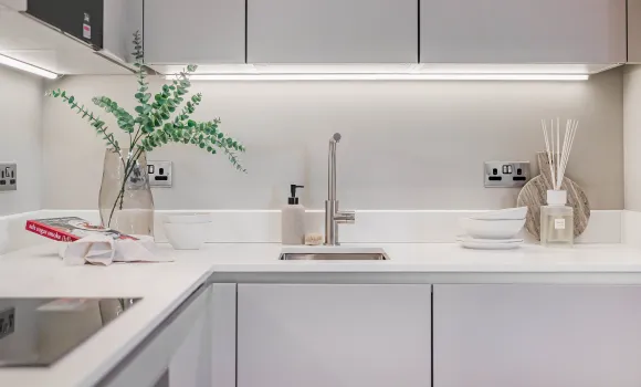 Canalside Quarter, number 197, 3 bed apartment, kitchen detail