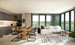 Living Area in Apartment 98