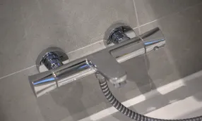 Hollymead Square, shower 