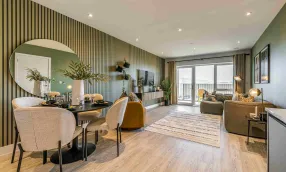 Dagenham Green 2-bed 2-bath living room 