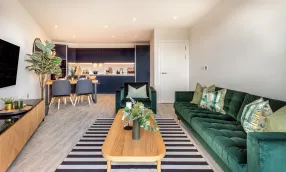 Lampton Parkside - Apartment F1.89 - 2-bedroom 2-bathroom - kitchen/living/dining 