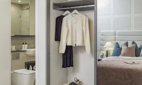 Nexus - Sales Suite Show Apartment - Principal bedroom 