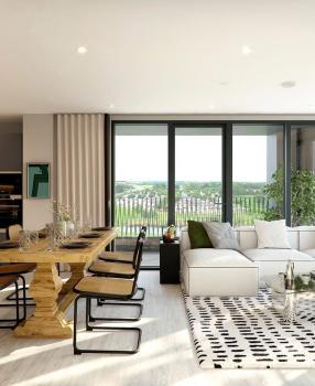 Living Area in Apartment 98