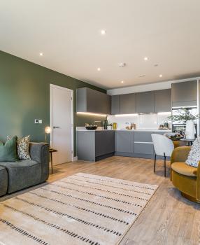 Plot A08 - Kitchen / Dining / Living Room - The Franklin Building