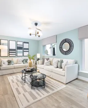 Hollymead Square - Plot 19 - Living room 