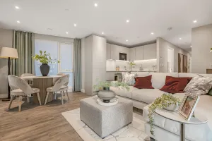 Canalside Quarter, number 197, 3 bed apartment, living room