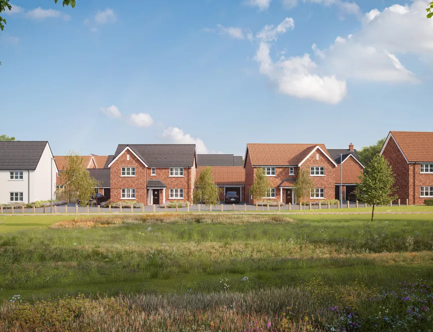 Audley Green Street Scene - Computer Generated Image 