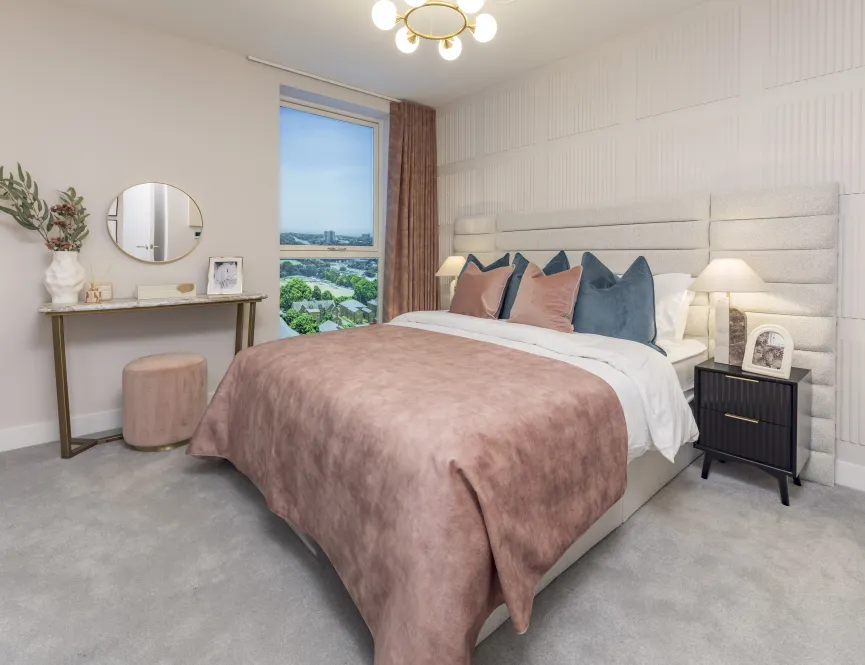Nexus - Sales Suite Show Apartment - Principal bedroom 
