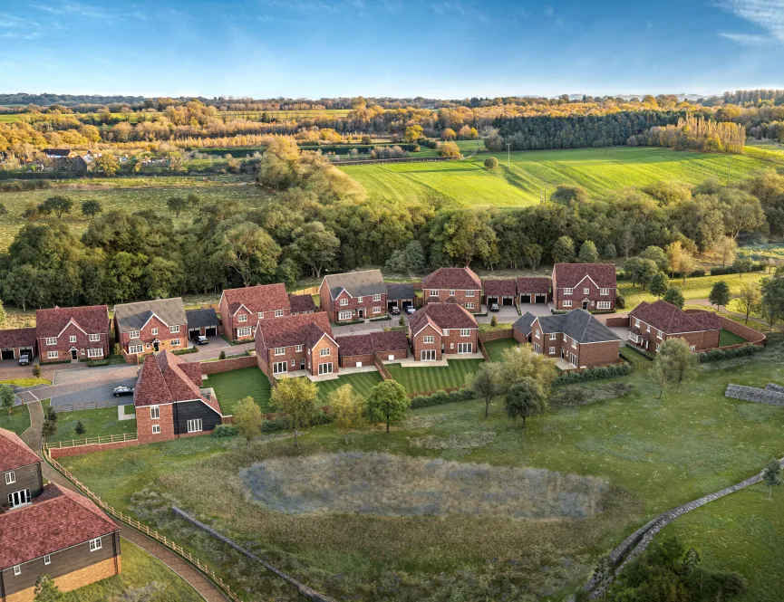 Brick Kiln Aerial View 