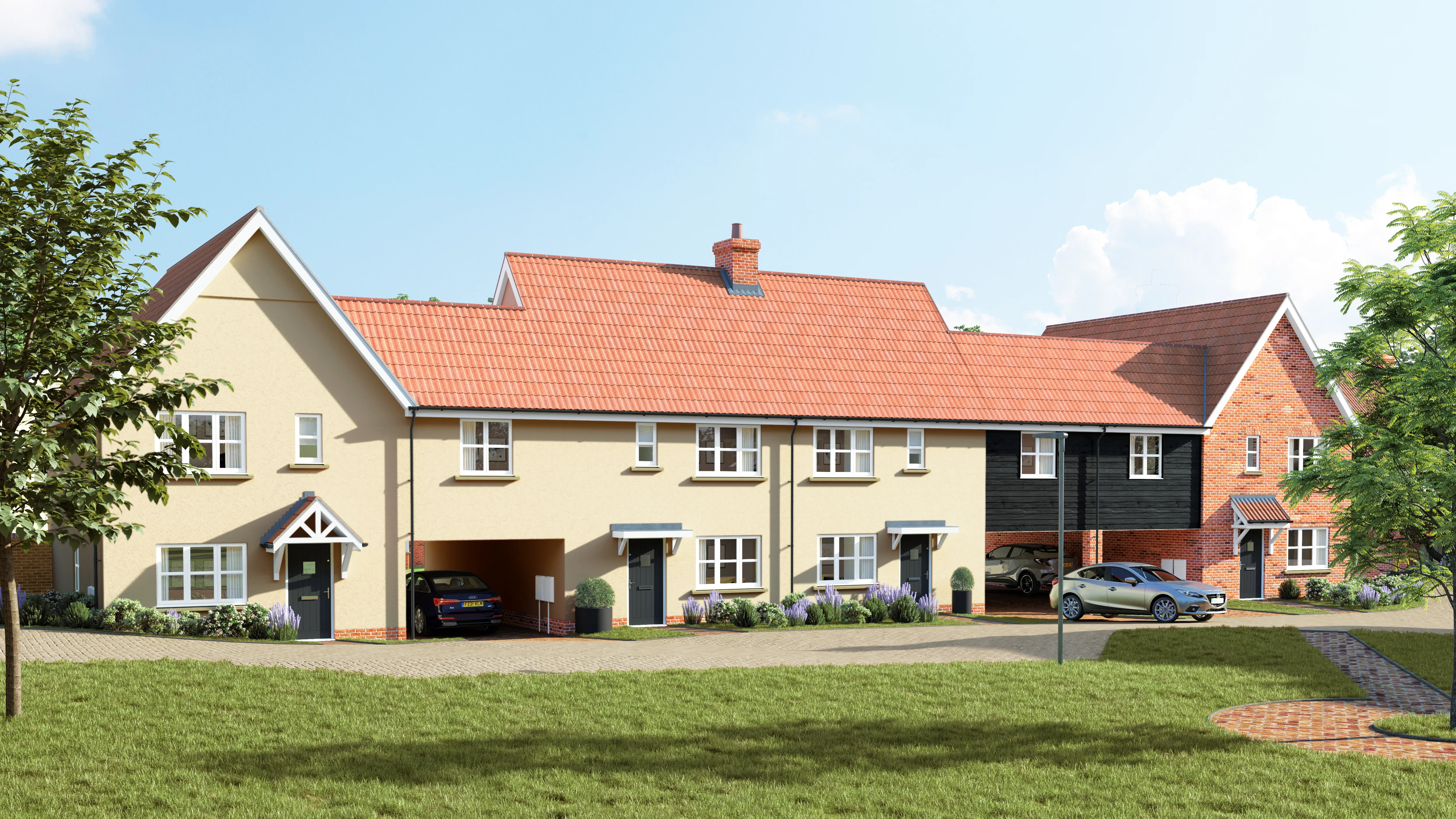 Chesterford Meadows - CGI - Plots 60-63