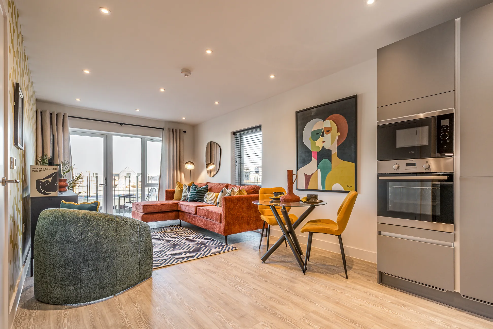 Marleigh Park - Apartment A12, The Franklin Building - Kitchen/Dining/Living