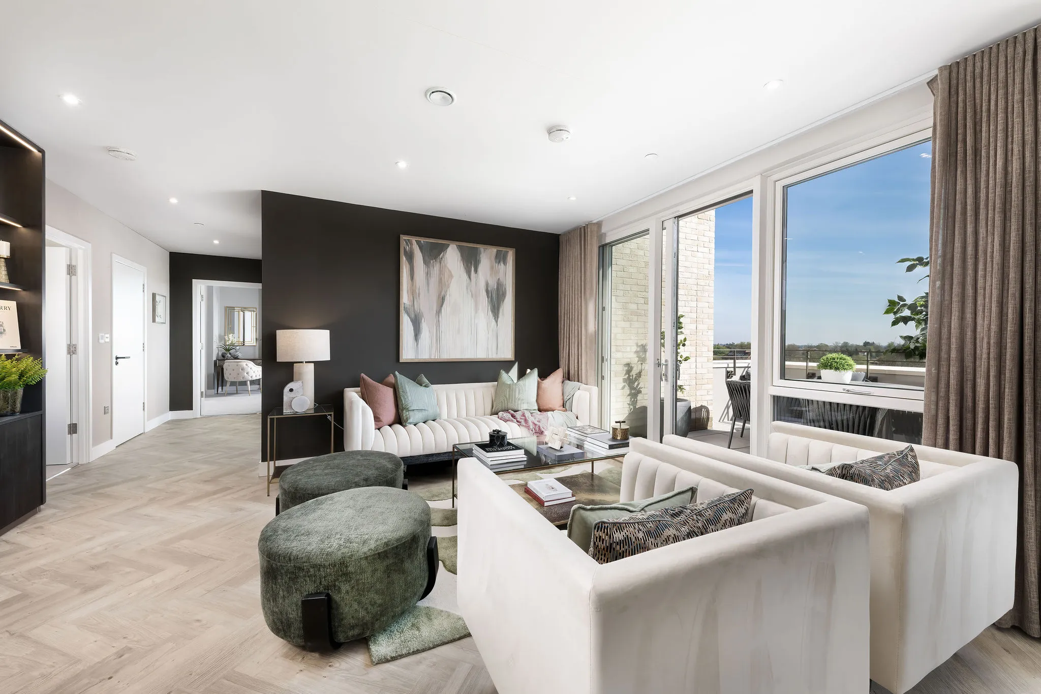 Penthouse Show Apartment Living Area 