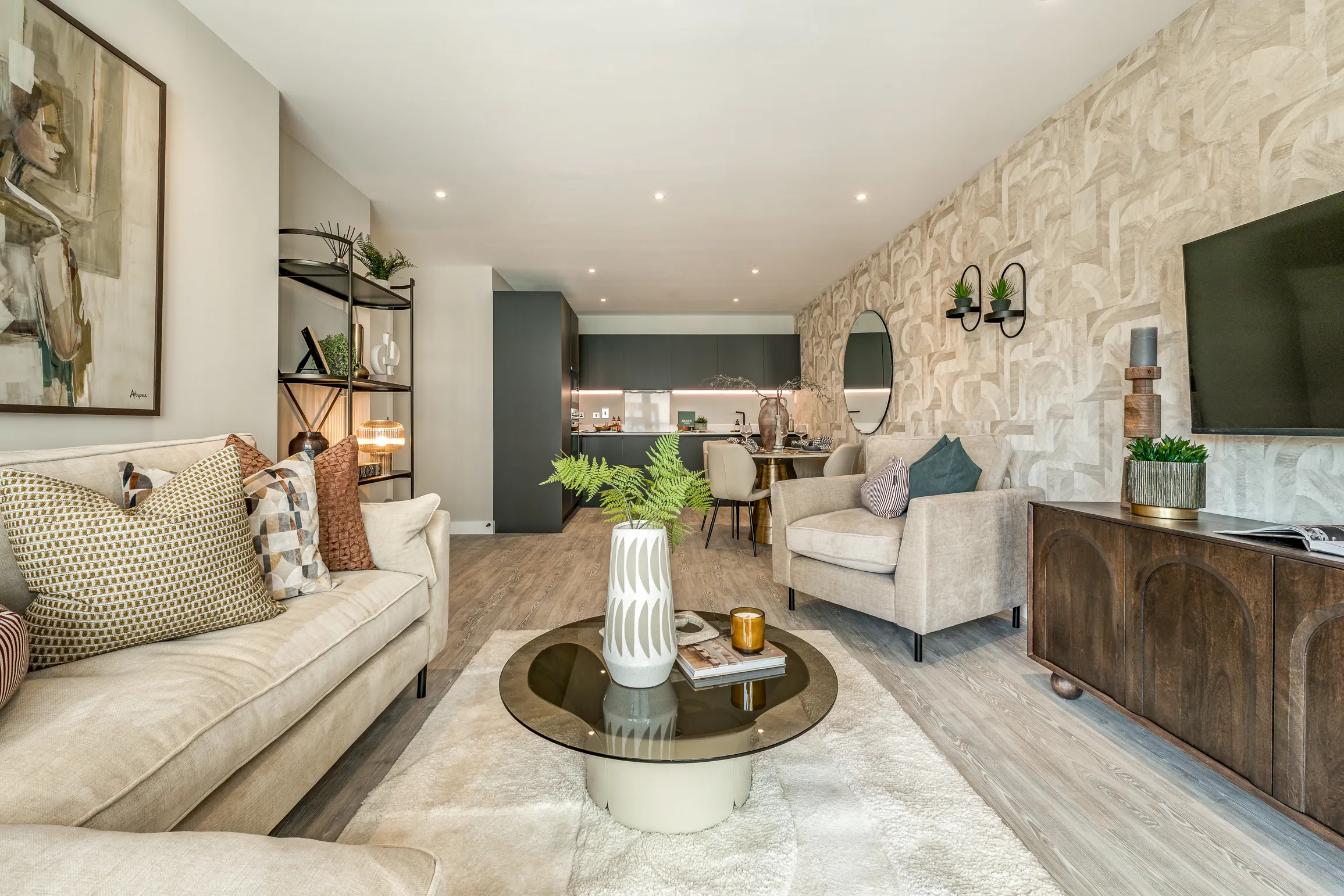 Wren Show Apartment Wide Shot Living Room