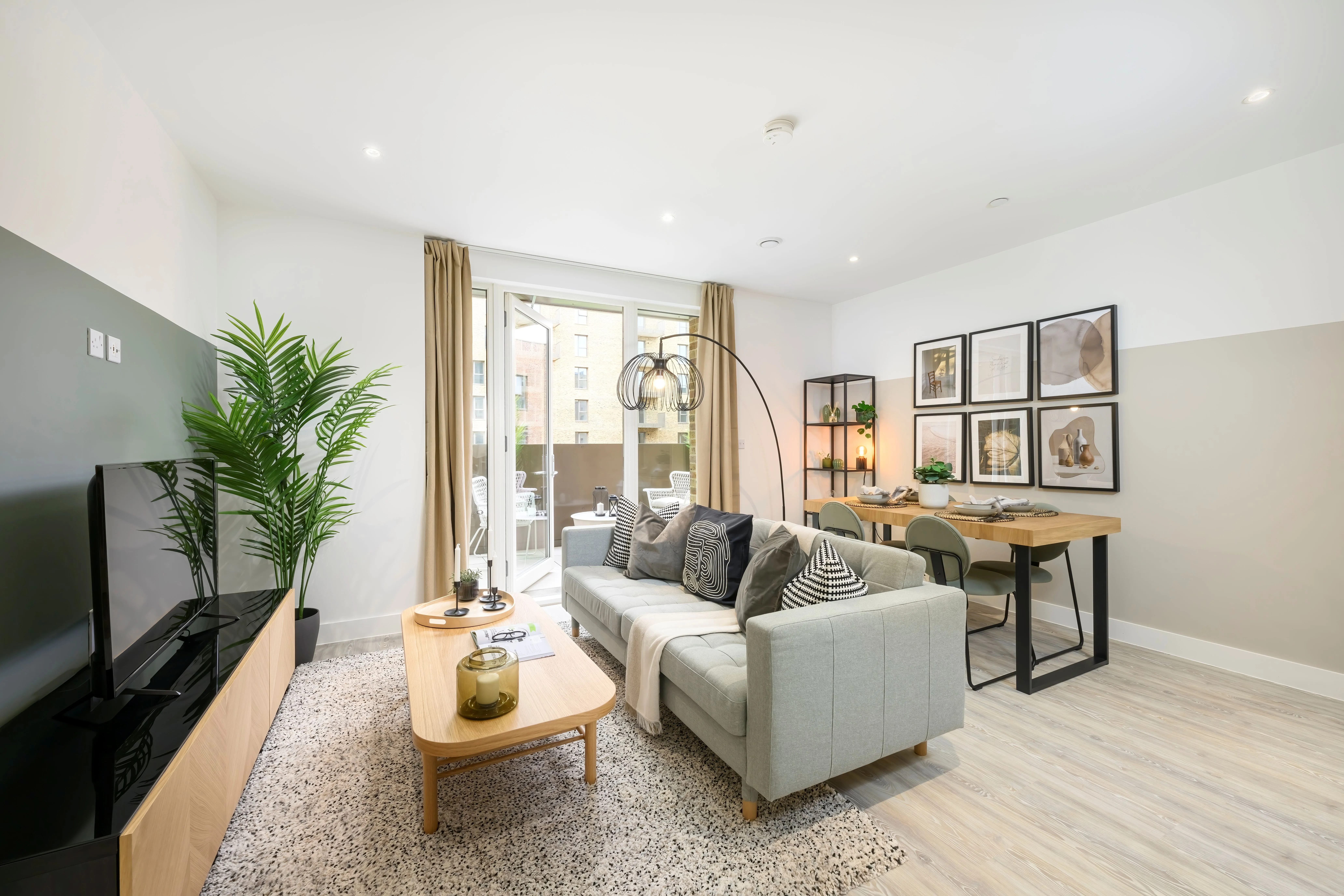 Lampton Parkside, one bedroom show home, living room.jpg