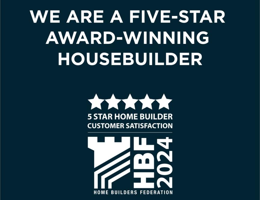 we are an award winning housebuilder
